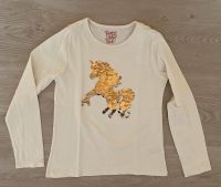 ❤️ Shirt Langarmshirt Longsleeve Pailletten Einhorn C&A 140 NEU Brandenburg - Friedrichswalde Vorschau