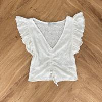 Zara Oberteil Bluse spitze Lace Lochspitze S 36 Weiß Stockholm Niedersachsen - Oldenburg Vorschau