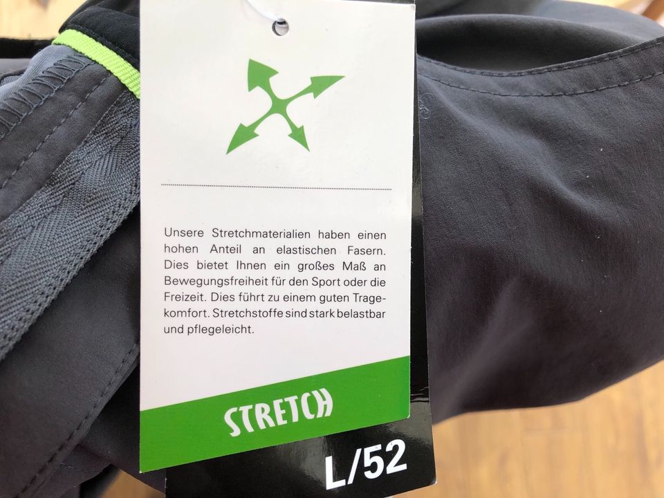 Herren Outdoor Trekking Hose, Größe 52/L, NEU, anthrazit in Hamburg