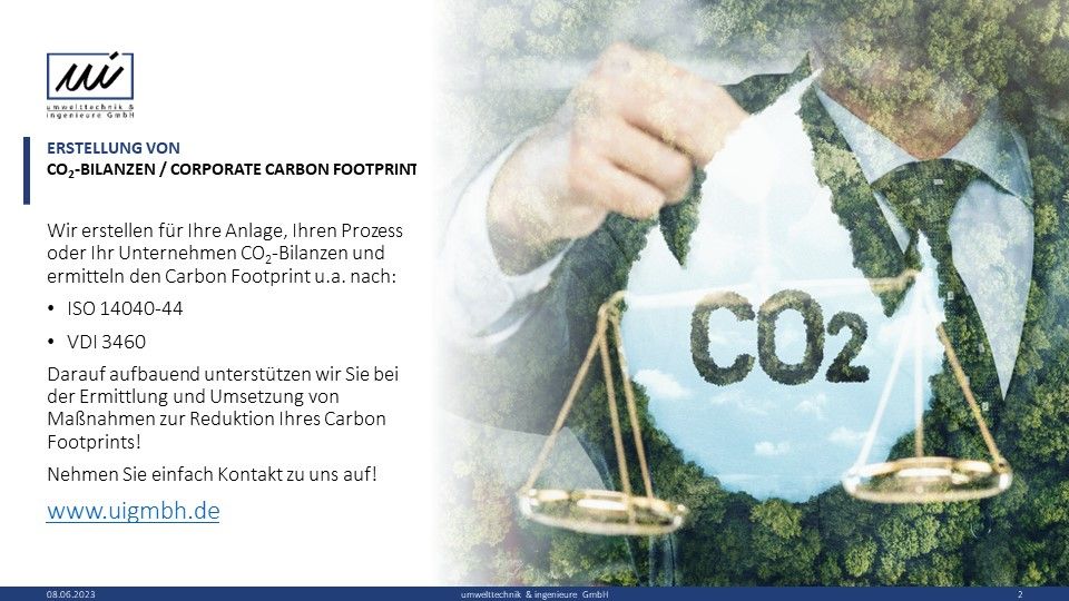 Erstellung von CO2 Bilanzen in Hannover