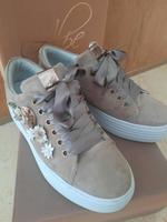 Alpe Woman Sneaker Schuhe Blumen Wildleder taupe Gr. 37 wie Gabor Bayern - Schweitenkirchen Vorschau