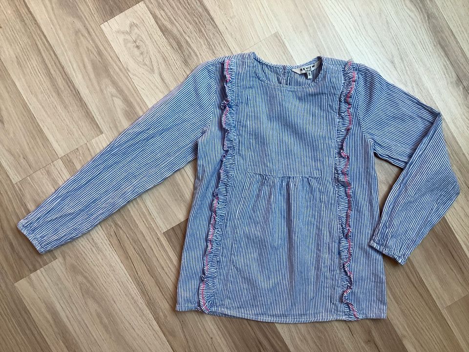 Bluse / Shirt - REVIEW - Größe 140 / 146 - blau/weiß in Fröndenberg (Ruhr)