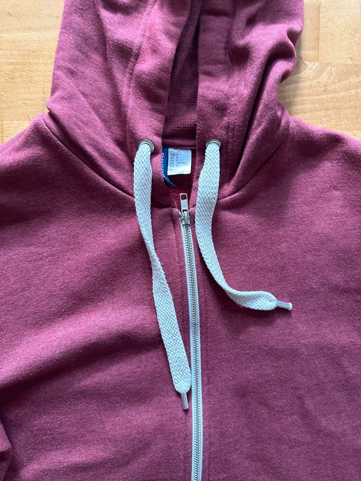 H&M ** Sweat Jacke ** Kapuze ** Gr. M ** burgundrot ** in Bammental