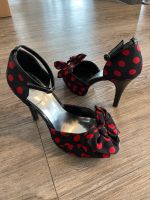 CATWALK Damen High Heels schwarz rot Punkte Gr. 38 Niedersachsen - Buxtehude Vorschau