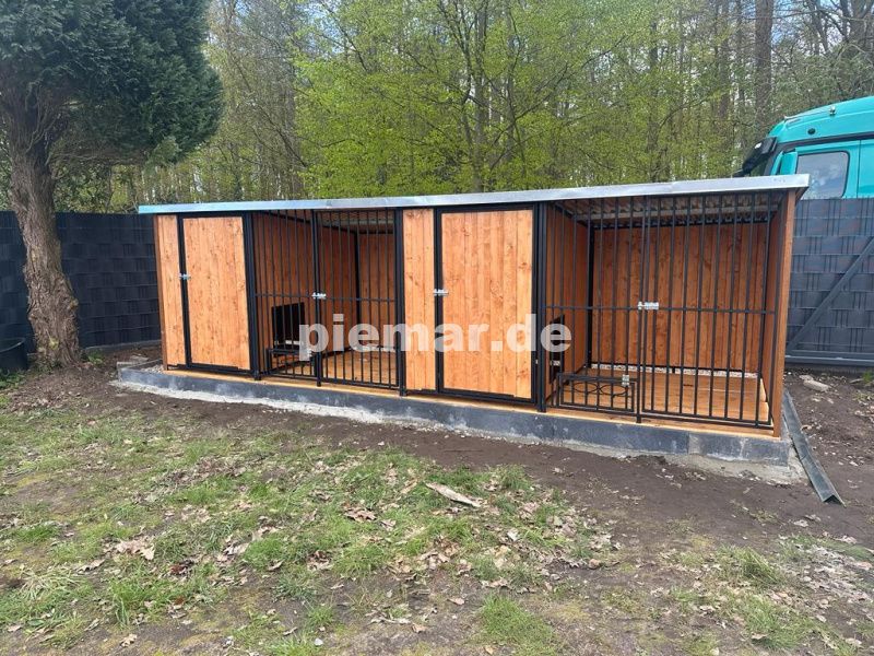 Doppelzwinger 6x2m mit Holzverkleidung Hundekäfig Zwinger in Schwäbisch Hall