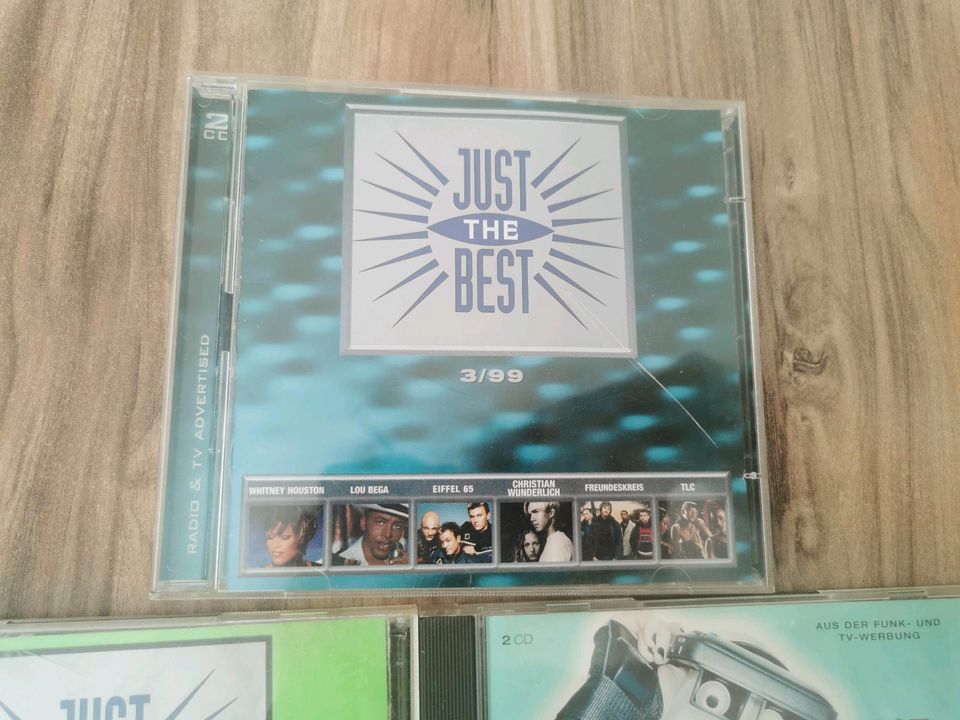 Alte CD Sammlung Just the Best Set von 1995 1996 1998 1999 in Gommern