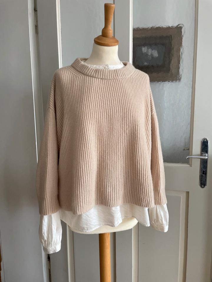 WEEKEND MaxMara 100% Kaschmir NP319,-€ Pullover beige L XL 40 42 in Augsburg