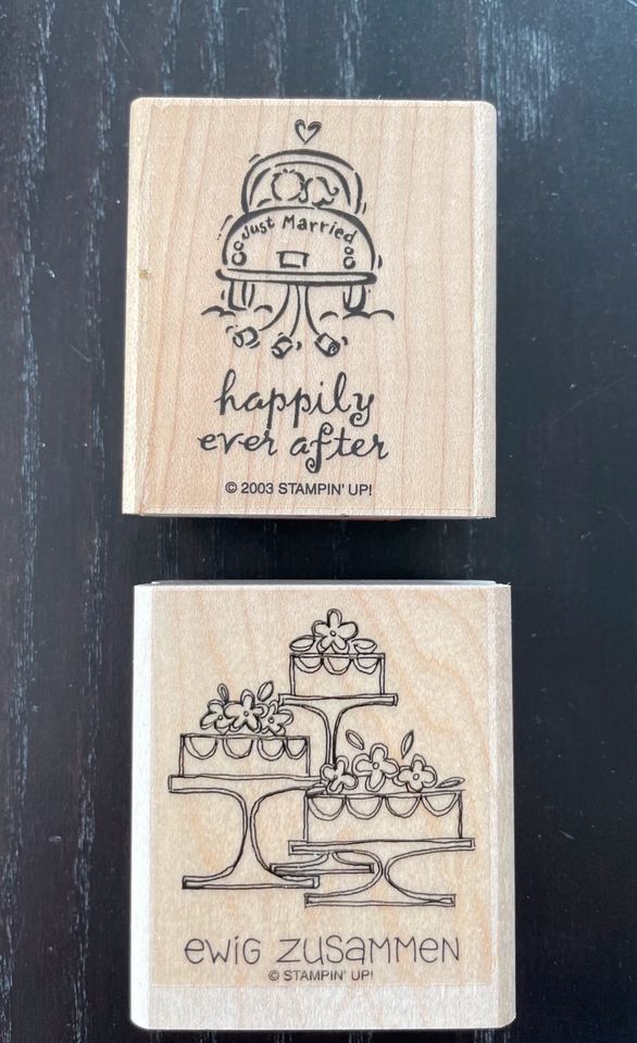 2 top erhaltene Stempel von Stampin Up zum Thema Hochzeit / Liebe in Weiterstadt