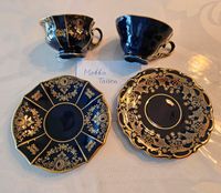 2 Mokkatassen Set Lindner Bavaria Echt Cobalt blau gold Rheinland-Pfalz - Osann-Monzel Vorschau