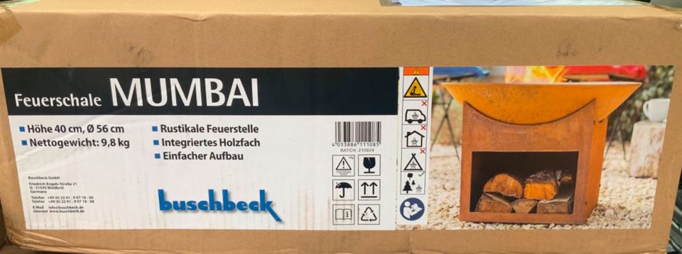 Buschbeck Feuerschale Mumbai, Ø 56 x H 40 cm NEU in Baden-Württemberg -  Karlsruhe | eBay Kleinanzeigen ist jetzt Kleinanzeigen