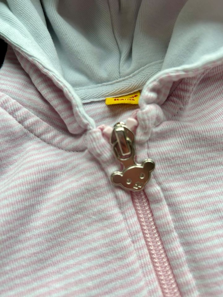 ❤️ STEIFF Sweatjacke Jacke rosa gestreift Gr 86 ❤️ in Löningen