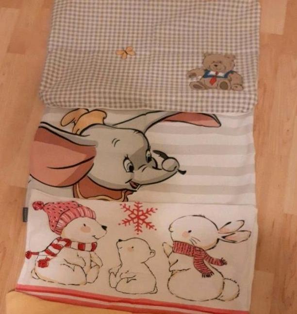 Bettwäsche für Kinderbett, verschiedene Sets, 100x135/40x80 in Schwegenheim