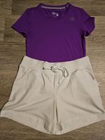 Adidas tolle Kombi. Shirt Adidas und kurze weiße Shorts Tchi34/36 Nordrhein-Westfalen - Brilon Vorschau