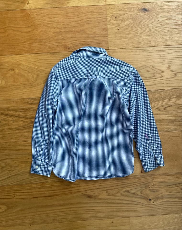 Blau weiß kariertes Hemd, H&M, Gr. 128 in Ostfildern