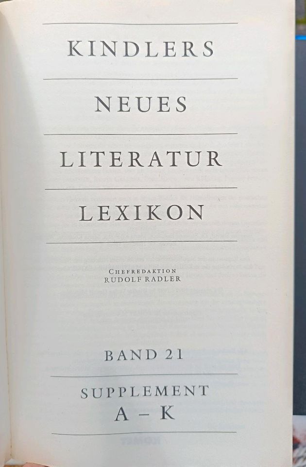 Kindlers Neues Literatur Lexikon in Osterrönfeld
