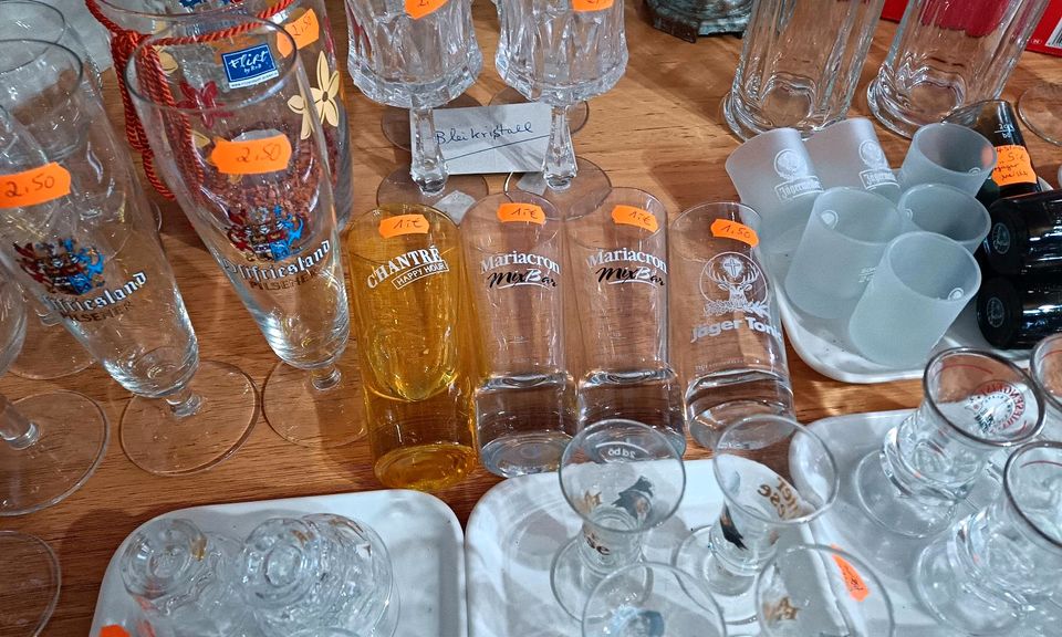 Gläser Schale Schnaps Gläser Jäger Meister Tonic Leuchter uvm in Upgant-Schott