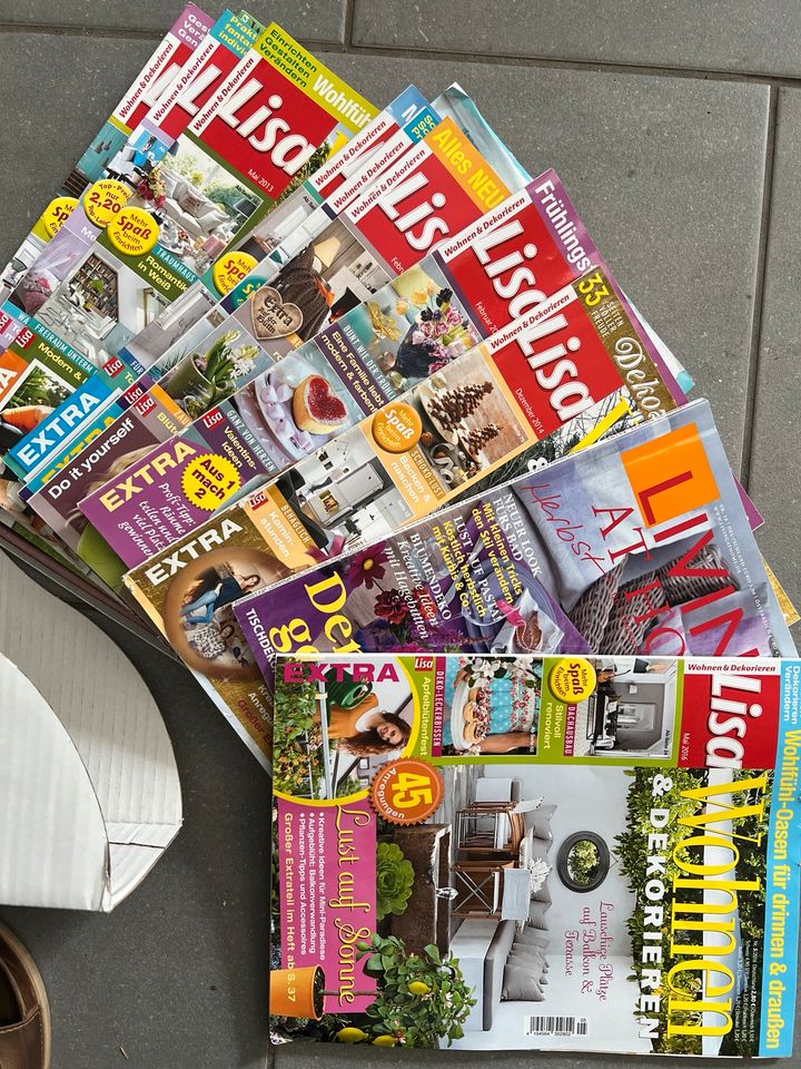 Verschiedene Zeitschriften Wohnen Deko in Mammendorf