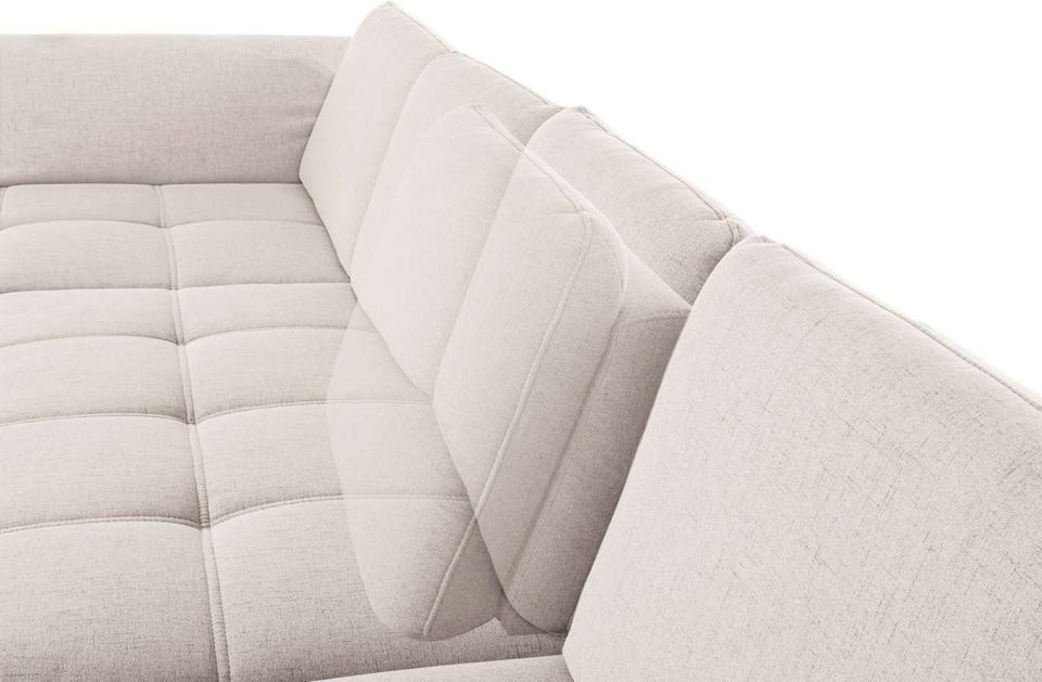 Sofa Couch Wohnlandschaft U Form mit Sitztiefenverstellungen in Bochum