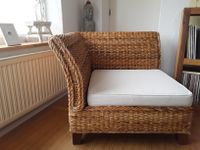 Stabiler Lounge Sessel aus Bananenblättern mit Leinenkissen Saarland - Illingen Vorschau