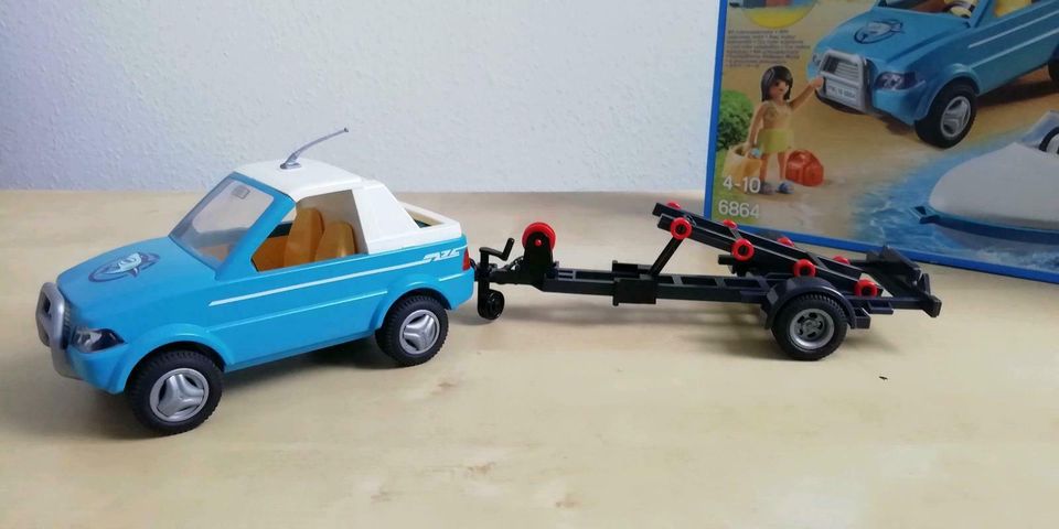 Playmobil 6864 Surfer Pickup mit Speedboot, Motorboot mit Auto in Berkenthin