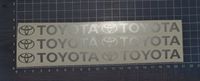 Toyota Aufkleber Set 6 Aufkleber 100 mm silber metallic Saarland - Beckingen Vorschau