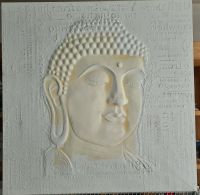 Bild Buddha weiß 100 x 100 x 3 cm Nordrhein-Westfalen - Neuenrade Vorschau