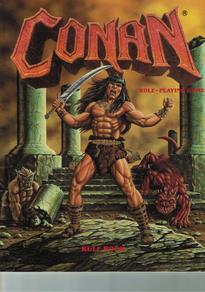 Conan Rollenspiel TSR 1985 Box + Abenteuer in Taufkirchen