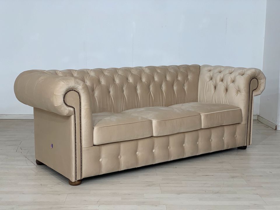 ENGLISH CHESTERFIELD COUCH SOFA COUCHGARNITUR SESSEL VINTAGE in Berlin