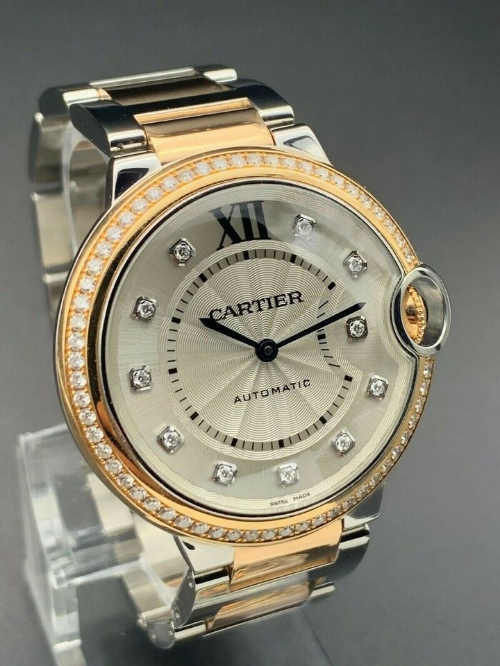 Cartier Ballon Bleu Stahl/ Roségold Diamond *W3BB0004* in Ebersberg