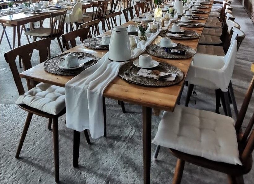 Tischläufer - Hochzeit - chiffon creme 36m in Windischeschenbach