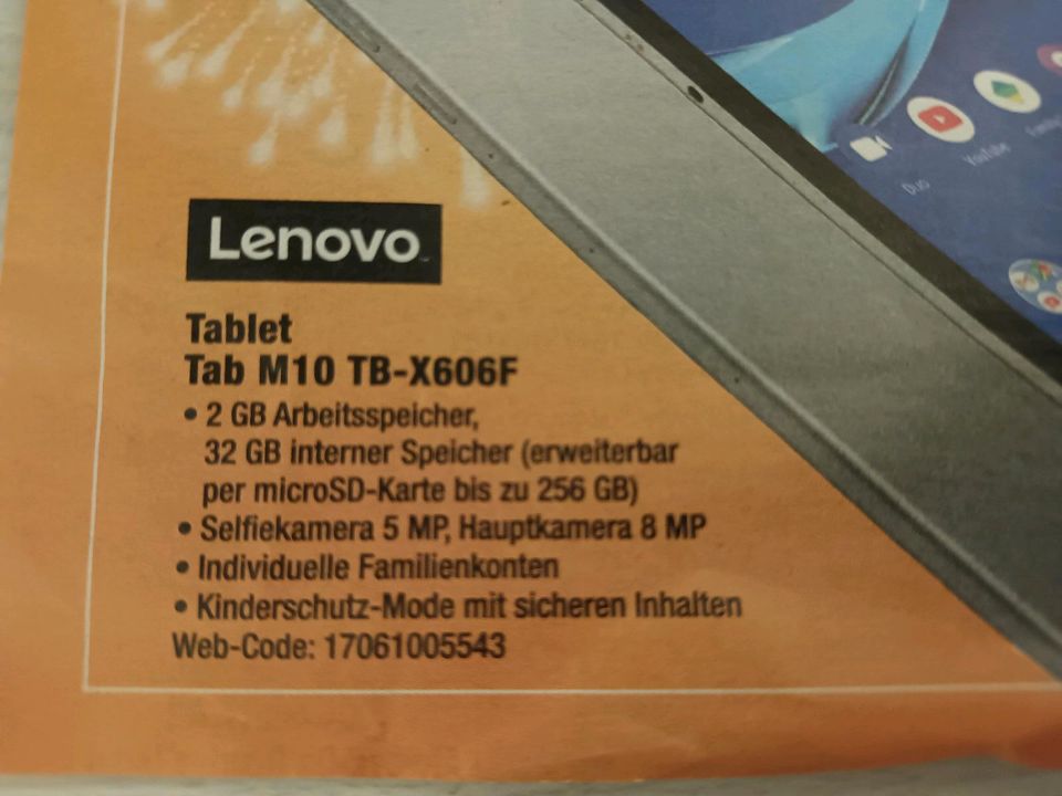 TOP! Lenovo Tab Tablet M10 FHD Plus 2 GB Arbeitsspeicher in Klipphausen