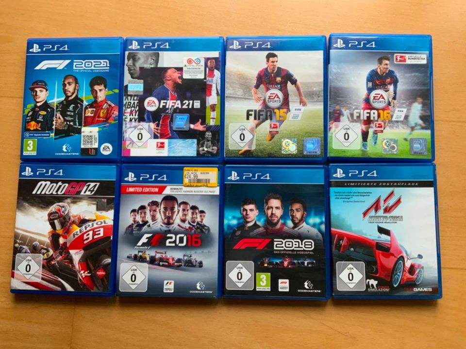 PlayStation 4 Spiele F1, FIFA, MotoGP in Weyhausen