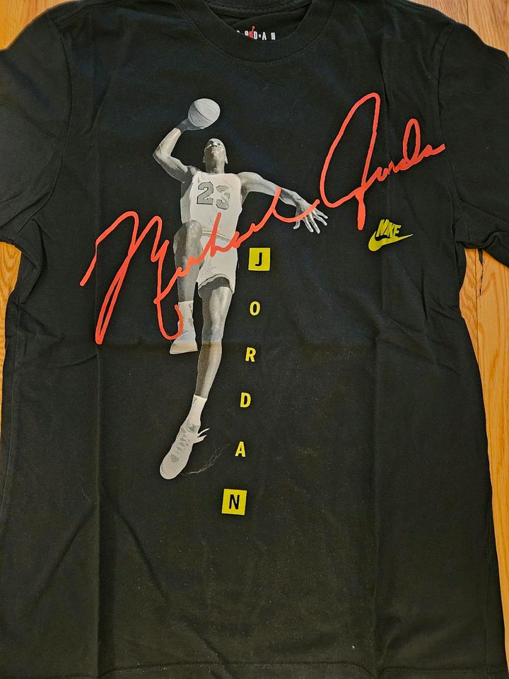 T-Shirt Nike Air Michael Jordan black neuw. M NBA NY Basketball in Gladbeck