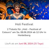8 Tickets Holi-Festival am 8.6.24 in Heidelberg Berlin - Lichtenberg Vorschau