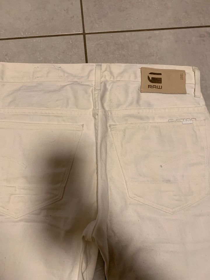 G-Star RAW Jeans weiß 32/32 in Alfter