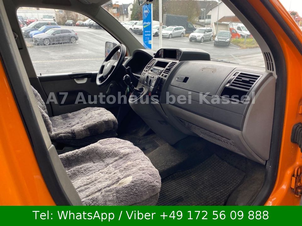 Volkswagen T5 Doppelkabine Klima AHK Standheizung Servo WB in Niestetal