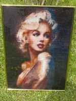 Bild "Marilyn Monroe" Stickerei Handarbeit Wohndeko Baden-Württemberg - Rottweil Vorschau