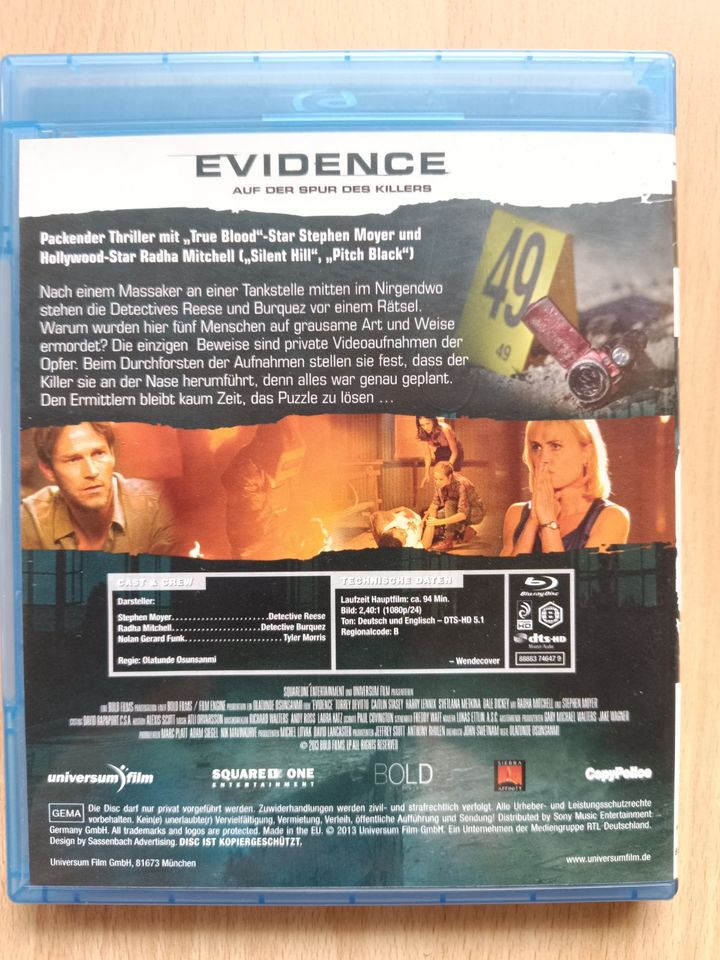 Evidence - Auf der Spur des Killers [Blu-ray], Thriller in Schloß Holte-Stukenbrock