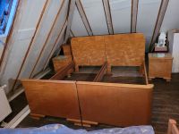 Vintage Doppelbett aus den 1940er Jahren Echtholz Stuttgart - Vaihingen Vorschau