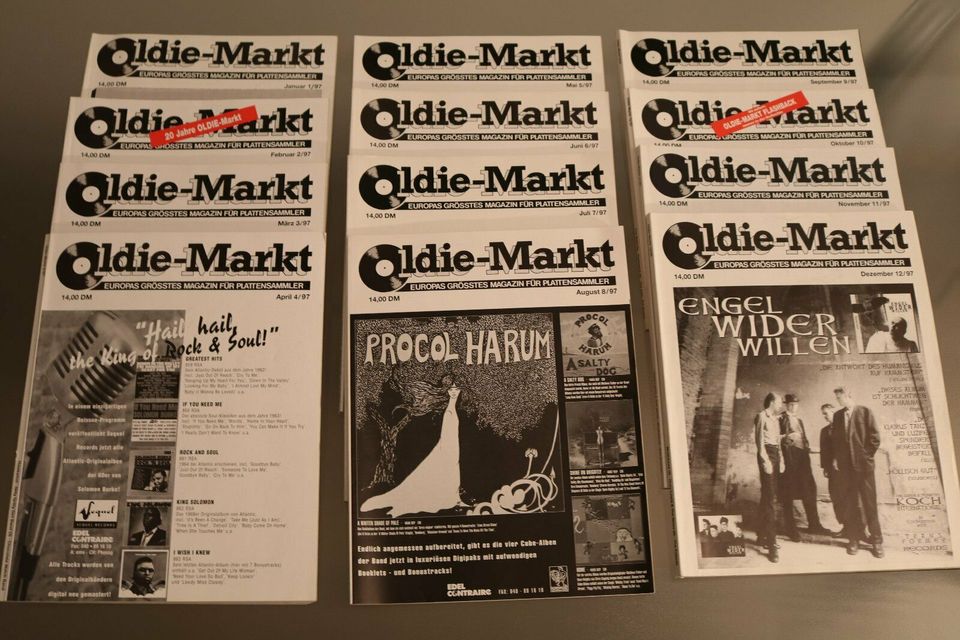 12 Hefte Oldie Markt 1996 PLATTENSAMMLER MAGAZIN Schallplatten in Gröbenzell