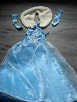 Kostüm Fasching Kleid Prinzessin blau Gr 128 Samt Tüll Elsa Anna Brandenburg - Müncheberg Vorschau