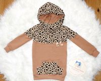 ❤️ NEU handmade Hoodie Pulli Leo Animalprint 74 80 86 92 98 104 Bayern - Riedering Vorschau