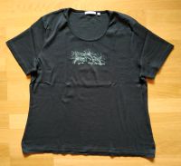 T-Shirt Shirt schwarz Blumendruck Nieten Gr. 42/44/XL/XXL Baden-Württemberg - Calw Vorschau