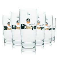 6x Bitburger Bier Glas 0,3l Willi Becher Pils Gläser Pokal Tulpe Baden-Württemberg - Pforzheim Vorschau