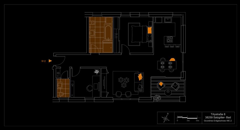 Wohnen im Zentrum - Neubau Eigentumswohnung mit Gartenteil in Salzgitter-Bad - 4 Zimmer - Erdgeschoss - Fahrstuhl - PKW Stellplatz/Garage - Barrierefrei - Offener Wohn-/Essbereich - Bodentiefe Fenster in Salzgitter