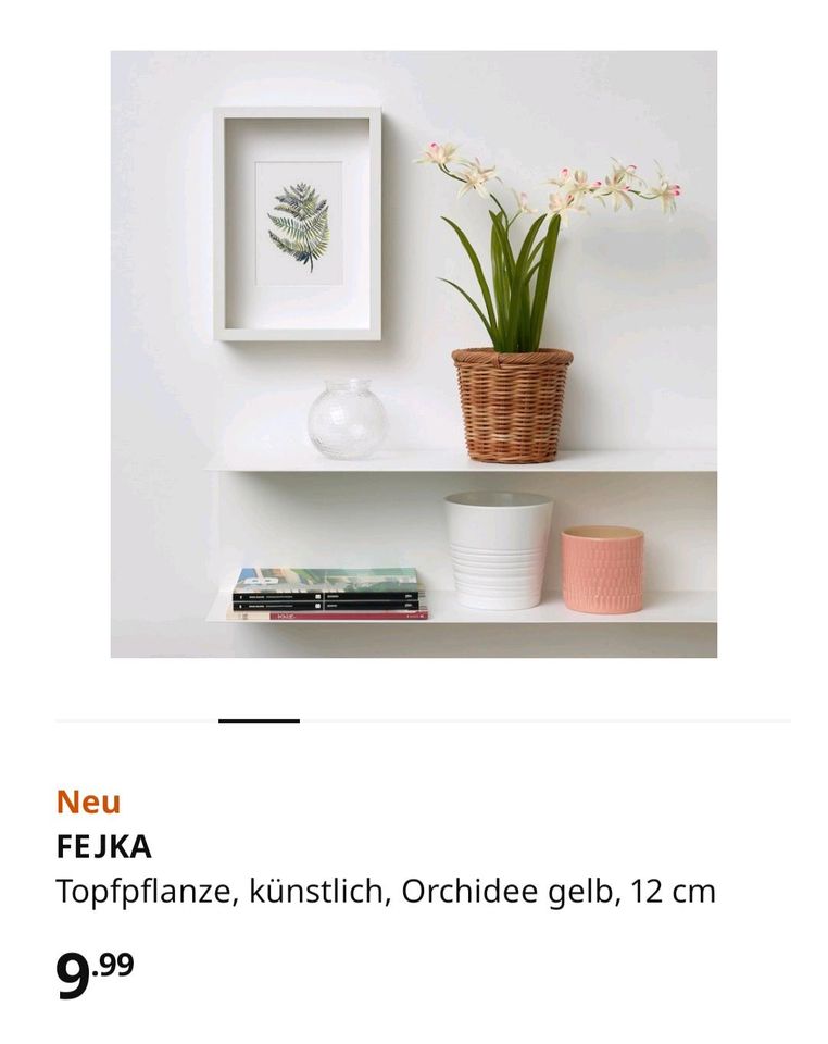 Neu  6x FEJKA Orchidee künstlich 12 cm Topfpflanze in Berlin