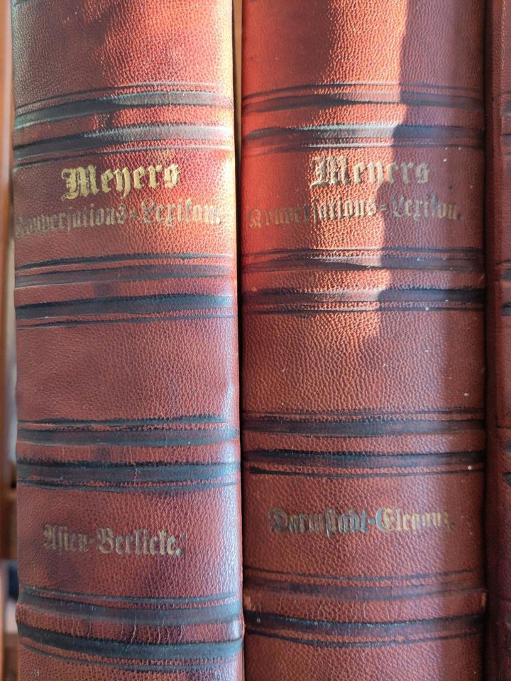 6 Bände Meyers Konversations-Lexikon, antik, 1878, gebraucht in Landshut