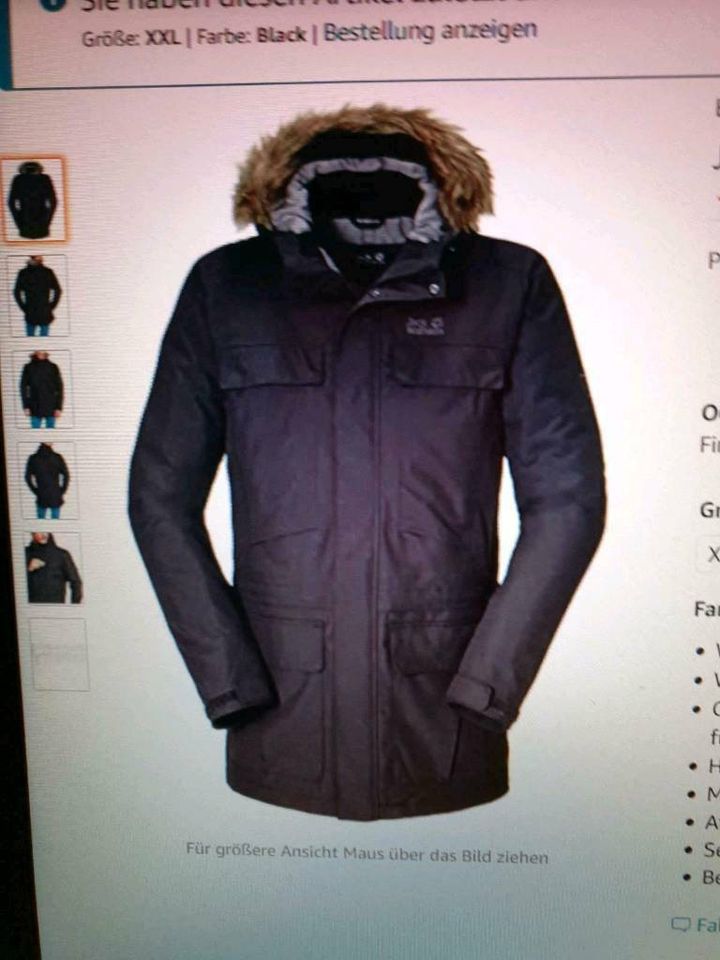 Jack Wolfskin Halifax Parka  Men Gr. XXL schwarz in Bochum