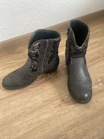 Stiefeletten Rieker Gr. 38 grau, Pailletten Obervieland - Arsten Vorschau