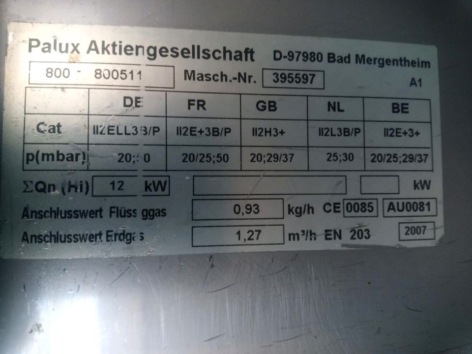 PALUX FunctionLine 2-Flammen Gasherd Gastro Herd in Sülzfeld